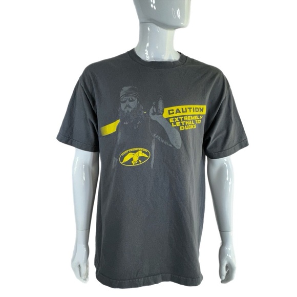 Alstyle Men’s Duck Commander Extremely Lethal to Ducks Short Sleeve Tee - Picture 1 of 6